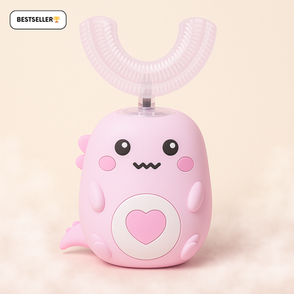 KiddieBrush™ | U-formet 360° ultrasonisk tandbørste til børn – gør tandbørstning sjovt, nemt og effektivt