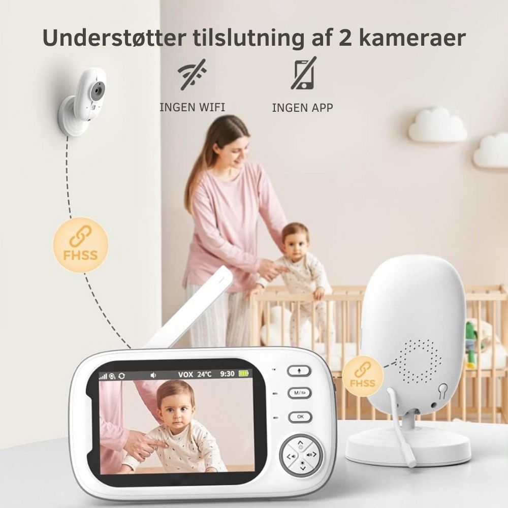 BabyViewCam™ | Smart babyalarm – hold øje med dit barn, uanset hvor du er