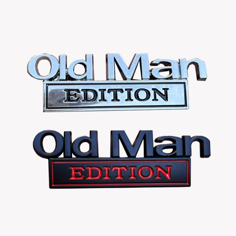 Old Man Edition – Sjovt badge til bilen