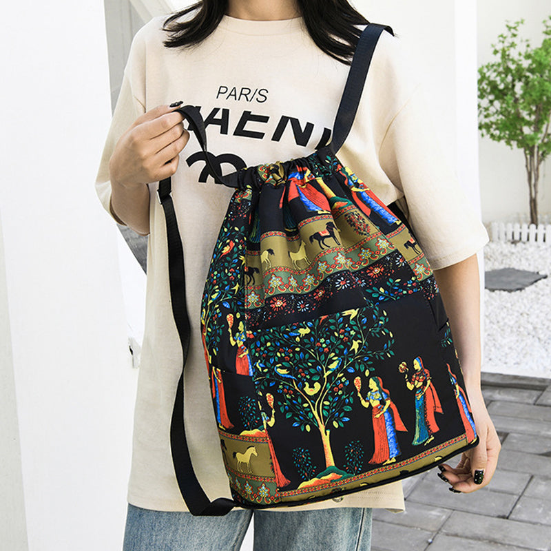 Icone™ FoldableBackpack - Stor Vandtæt Foldbar Rygsæk med Snørelukning