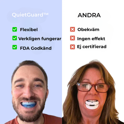 💤 QuietMouthGuard™ – Sov roligt, vågn frisk.