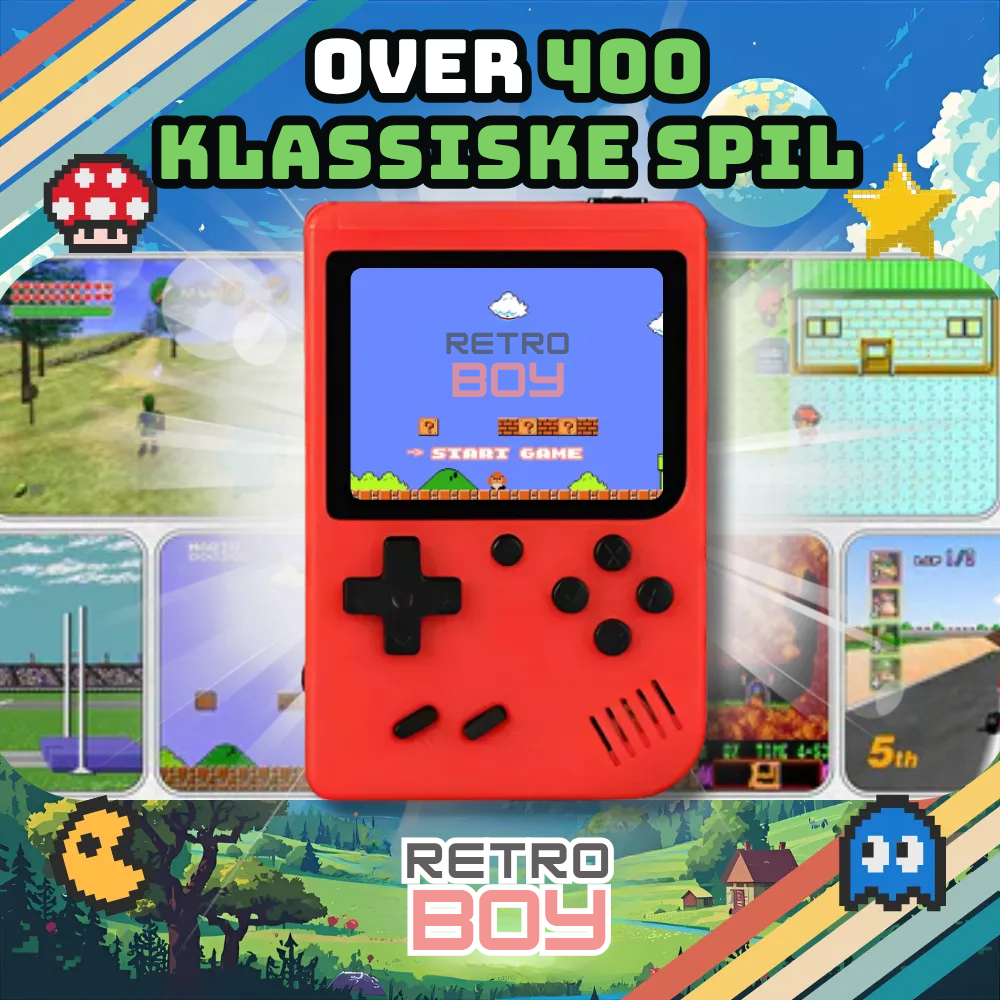 RetroBoy™ | Genoplev de legendariske spil fra din barndom