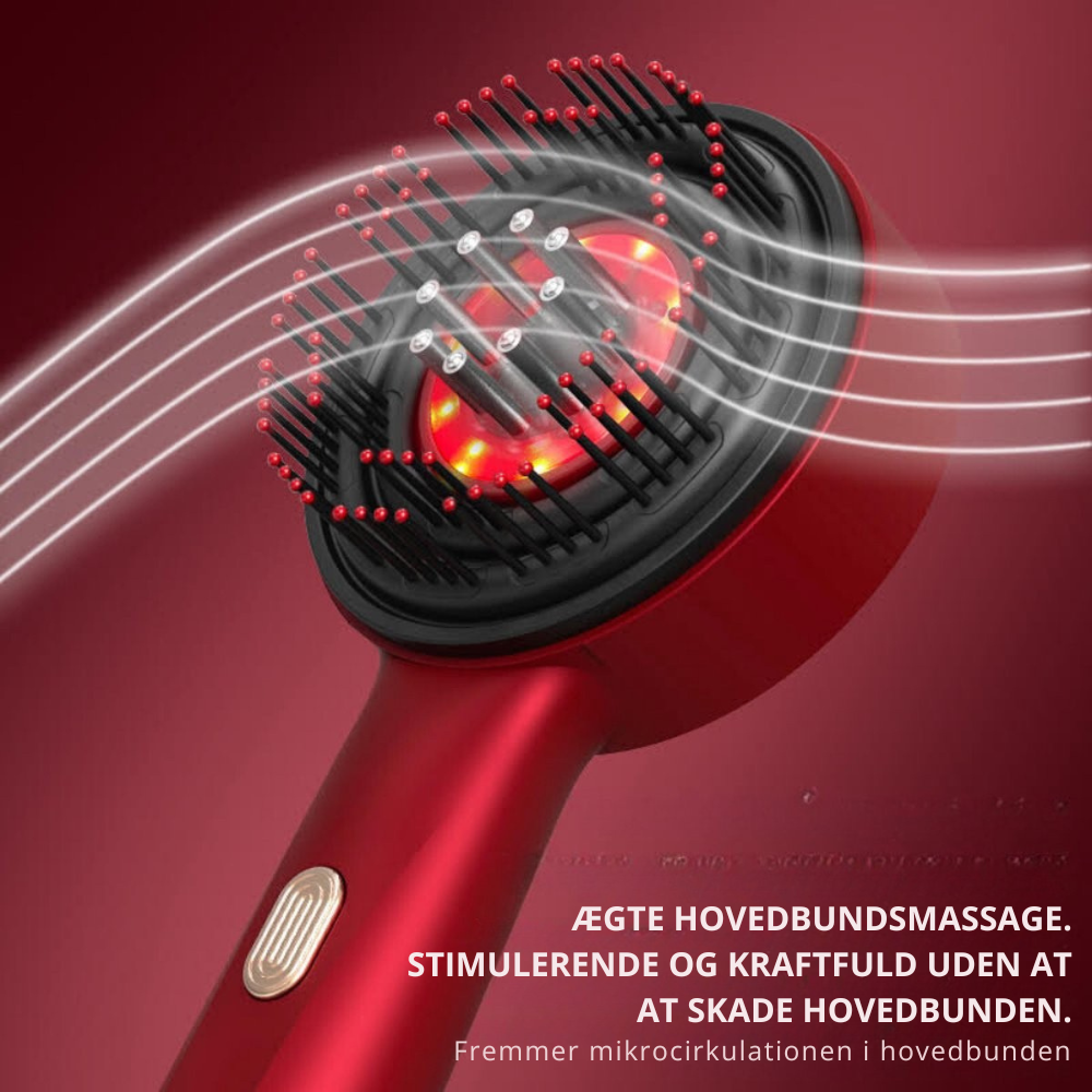 GlowHairBrush™ | Få fyldigere og længere hår på 60 dage