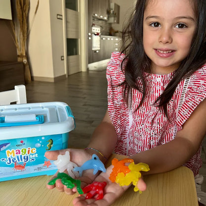 Magisk gel til at skabe vandelver – 4, 8 eller 12 farver (fra 2 år)