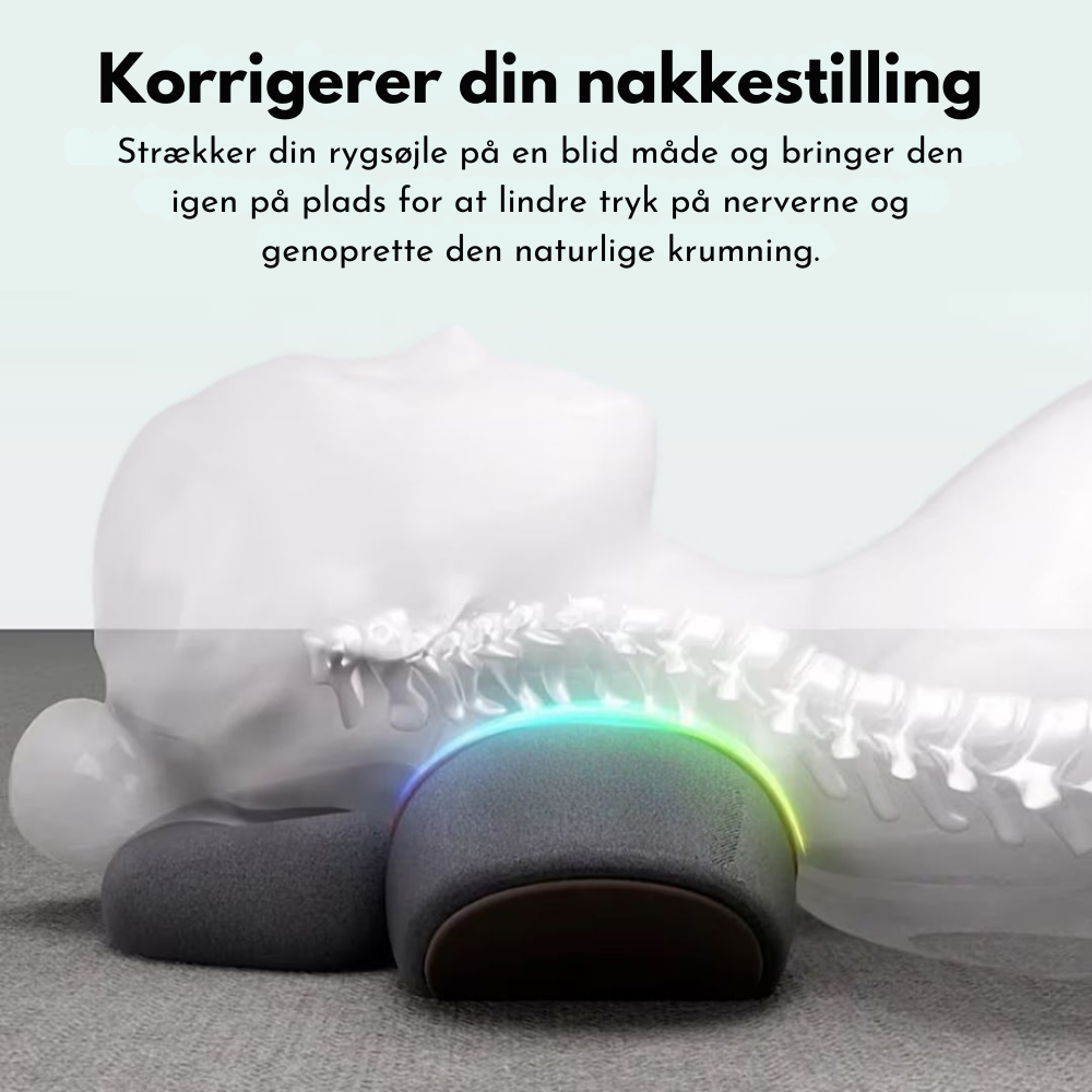NeckFlowTherapy™ | Ergonomisk nakkemassager – Lindrer spændinger, reducerer stivhed og giver afslapning