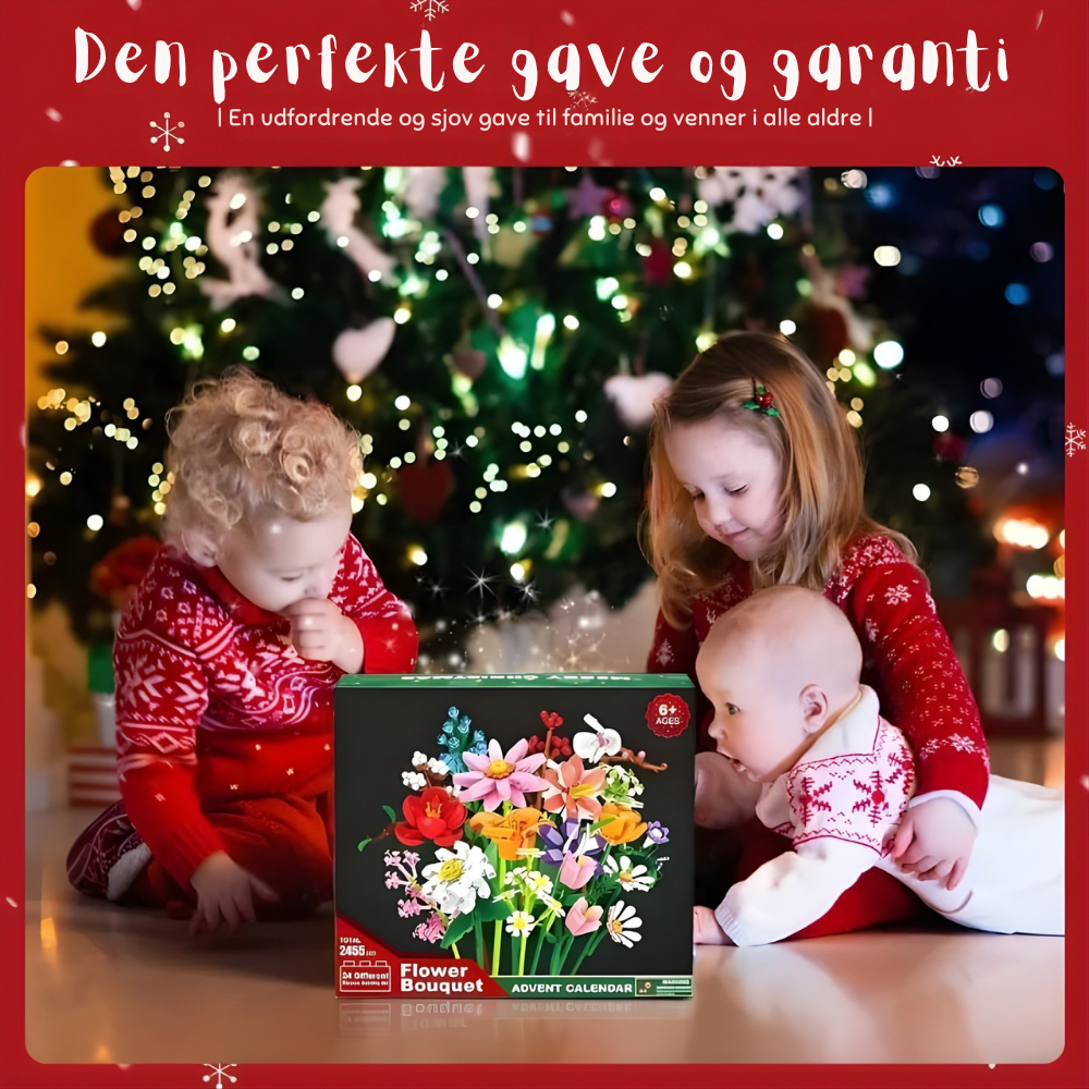 FloraWorks™ – Julebuket Byggeklods Adventskalender