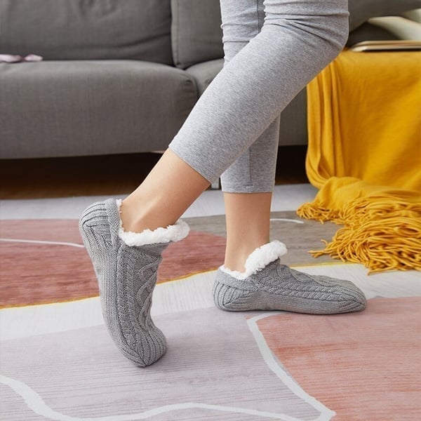 Happy™ ThermalSocks – Termiske hjemmesokker med skridsikker bund