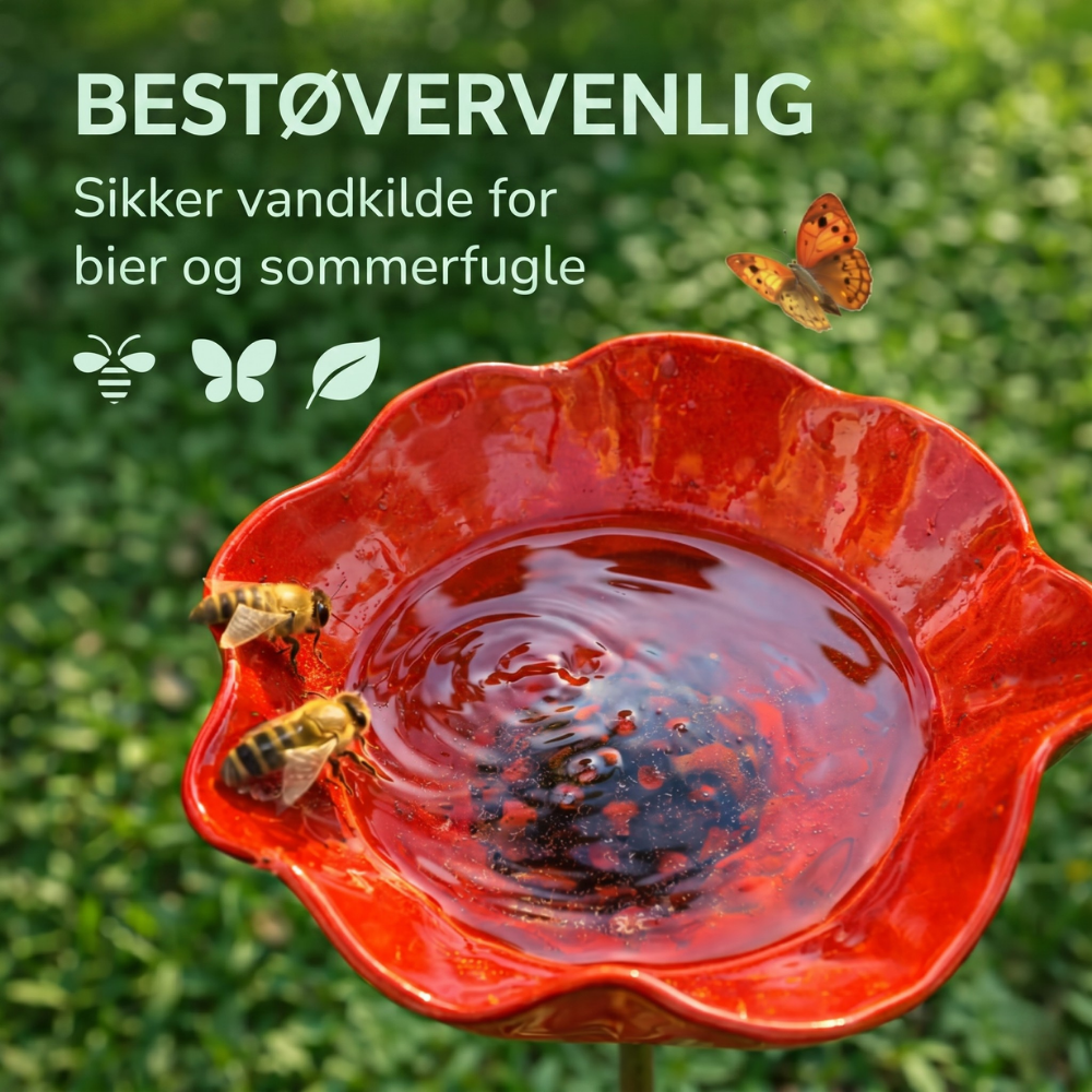 PetalHaven Garden™ – Have Fuglebad & Bestøver Vandstation