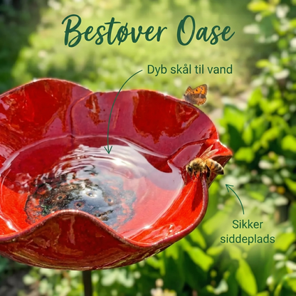 PetalHaven Garden™ – Have Fuglebad & Bestøver Vandstation