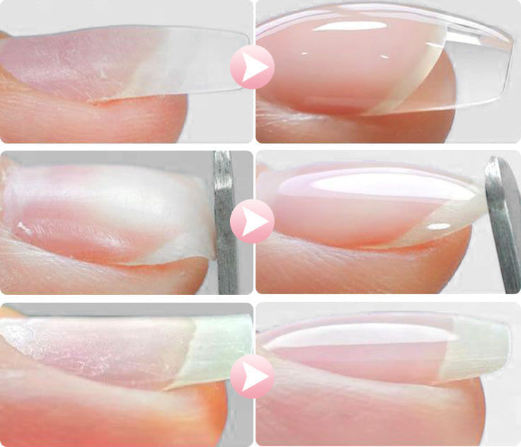 NailClear 1+1 GRATIS - 3 I 1 Transparent Neglehærder Og Forlængelsesgel