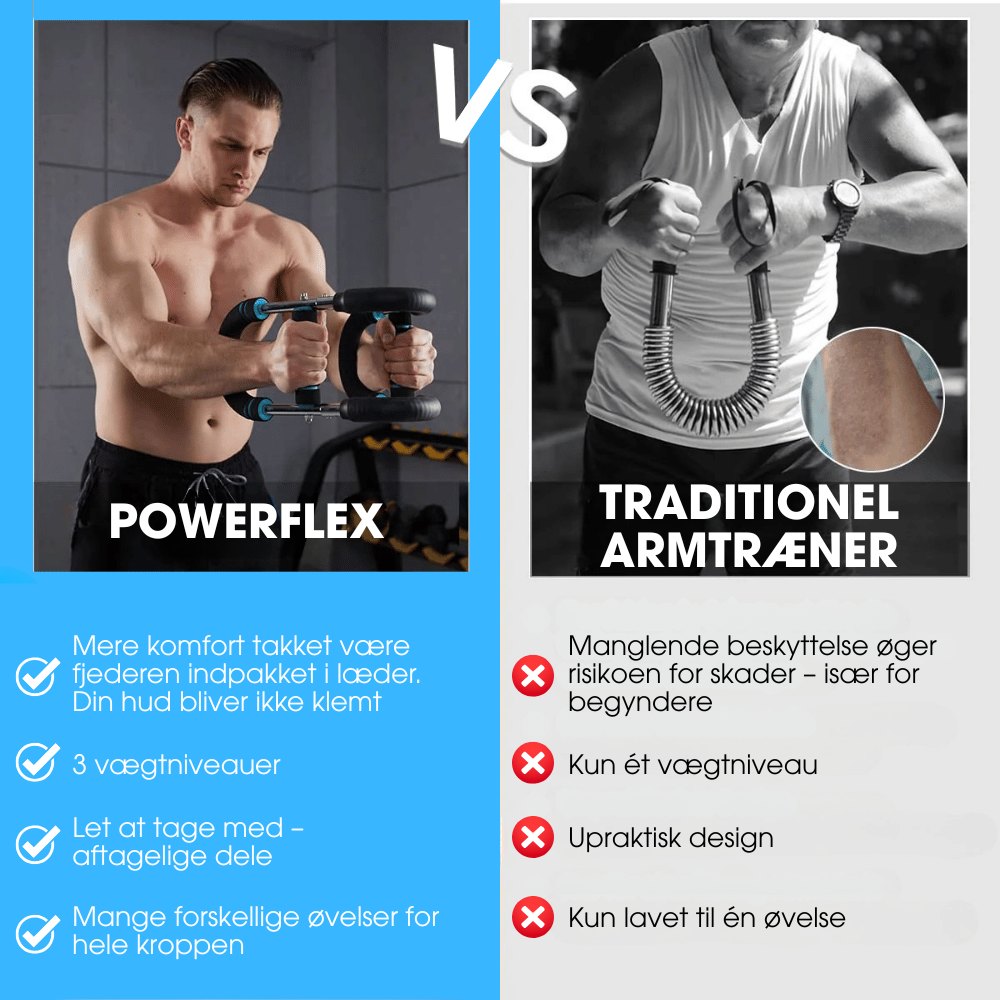 PowerFlex™ – Modstandstræner til bryst og arme
