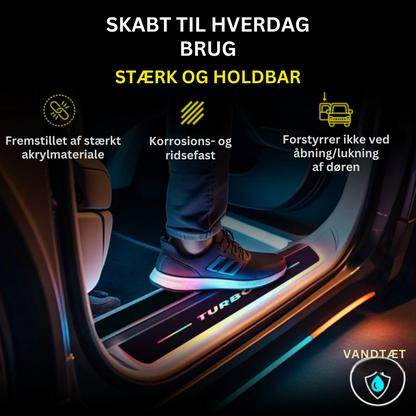 IlluminateDrive™ | LED-indstigningslys til bil – magnetisk montering & skiftende farver med dit logo