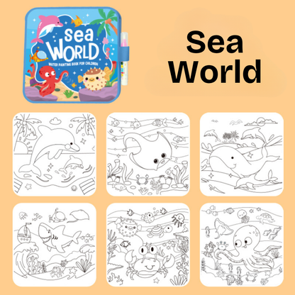 WaterPinting™ Mess-Free Reusable Water Coloring Book