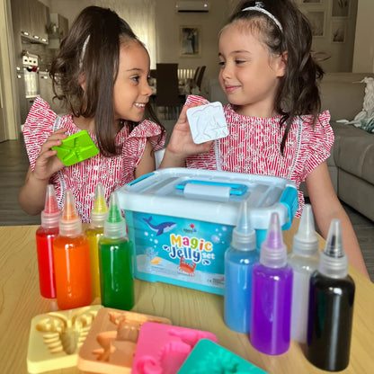 Magisk gel til at skabe vandelver – 4, 8 eller 12 farver (fra 2 år)