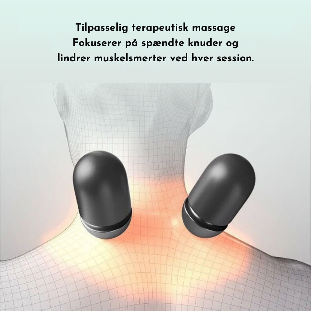 NeckFlowTherapy™ | Ergonomisk nakkemassager – Lindrer spændinger, reducerer stivhed og giver afslapning