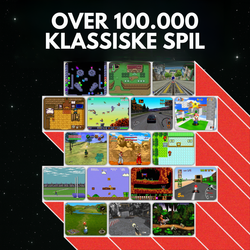 GameWave G11 Pro™ | Konsol med 100.000+ retrospil til hele familien
