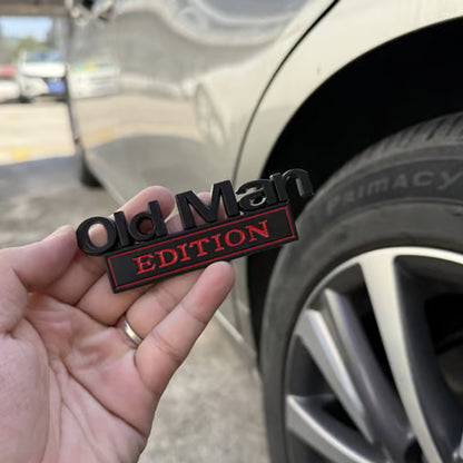Old Man Edition – Sjovt badge til bilen