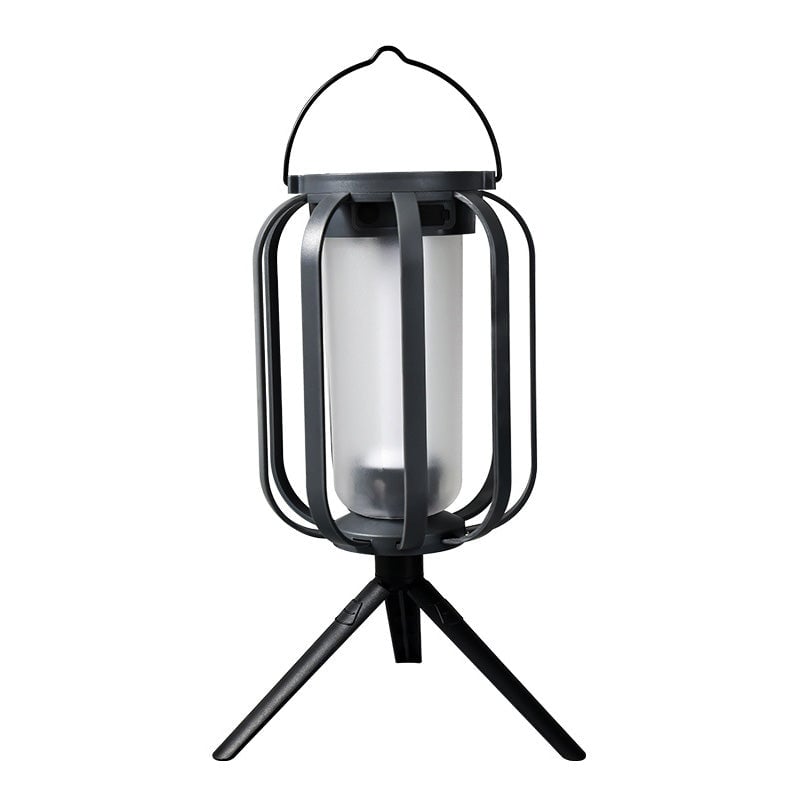 CampFlameGlow™ - Lampe med realistisk flammeeffekt – Opladelig via USB & solenergi