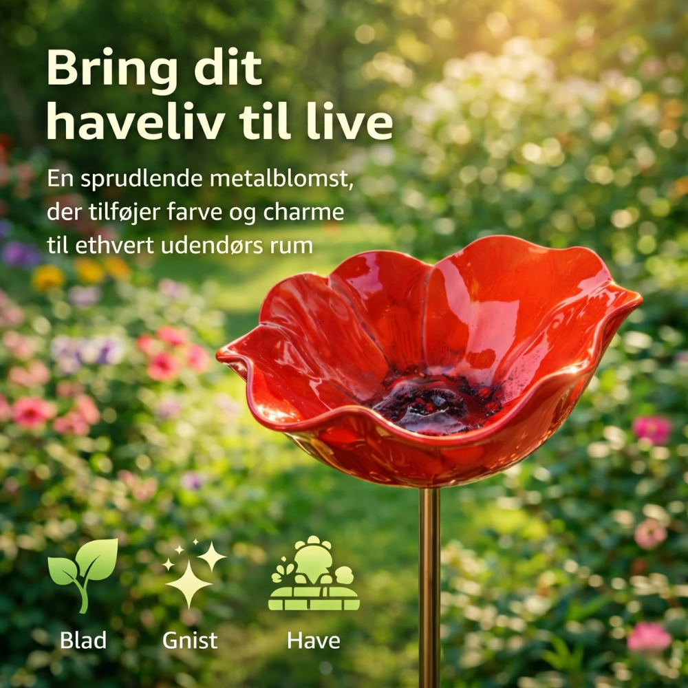 PetalHaven Garden™ – Have Fuglebad & Bestøver Vandstation