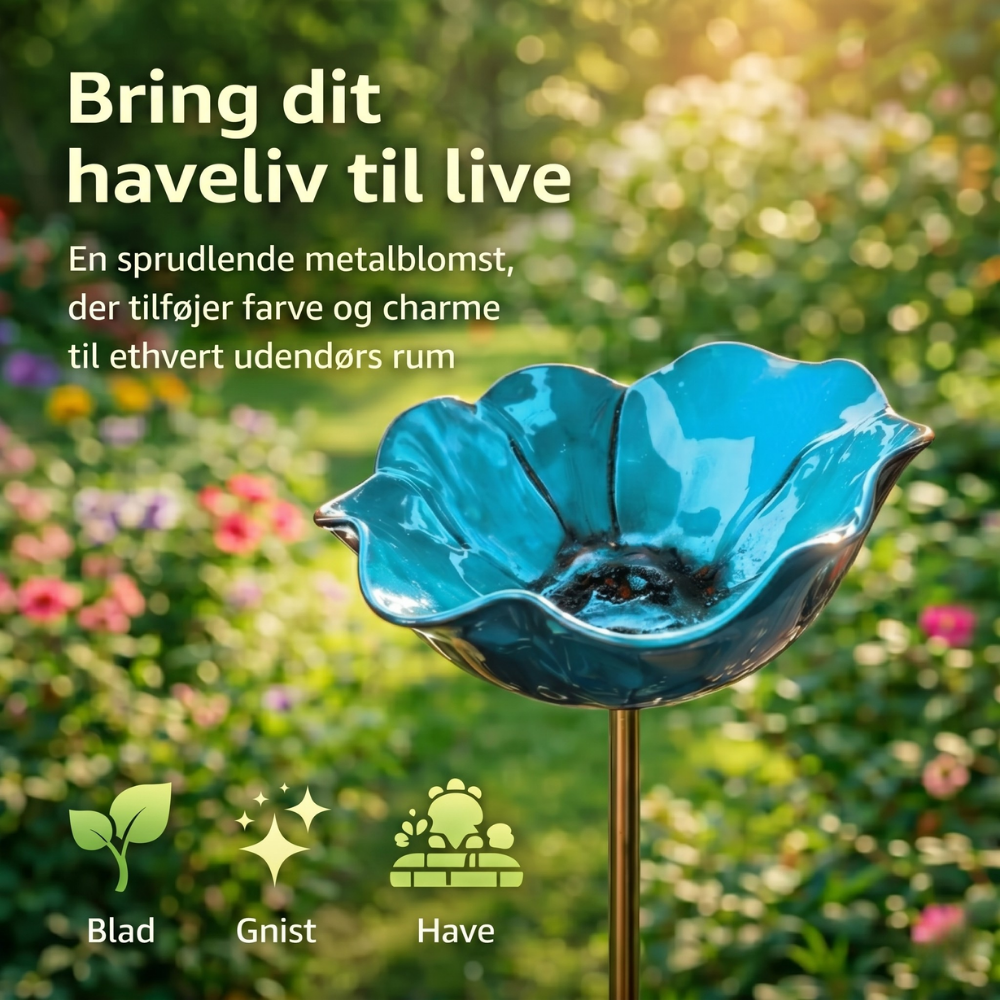 PetalHaven Garden™ – Have Fuglebad & Bestøver Vandstation