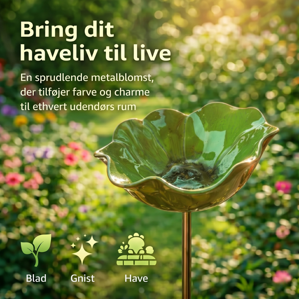 PetalHaven Garden™ – Have Fuglebad & Bestøver Vandstation