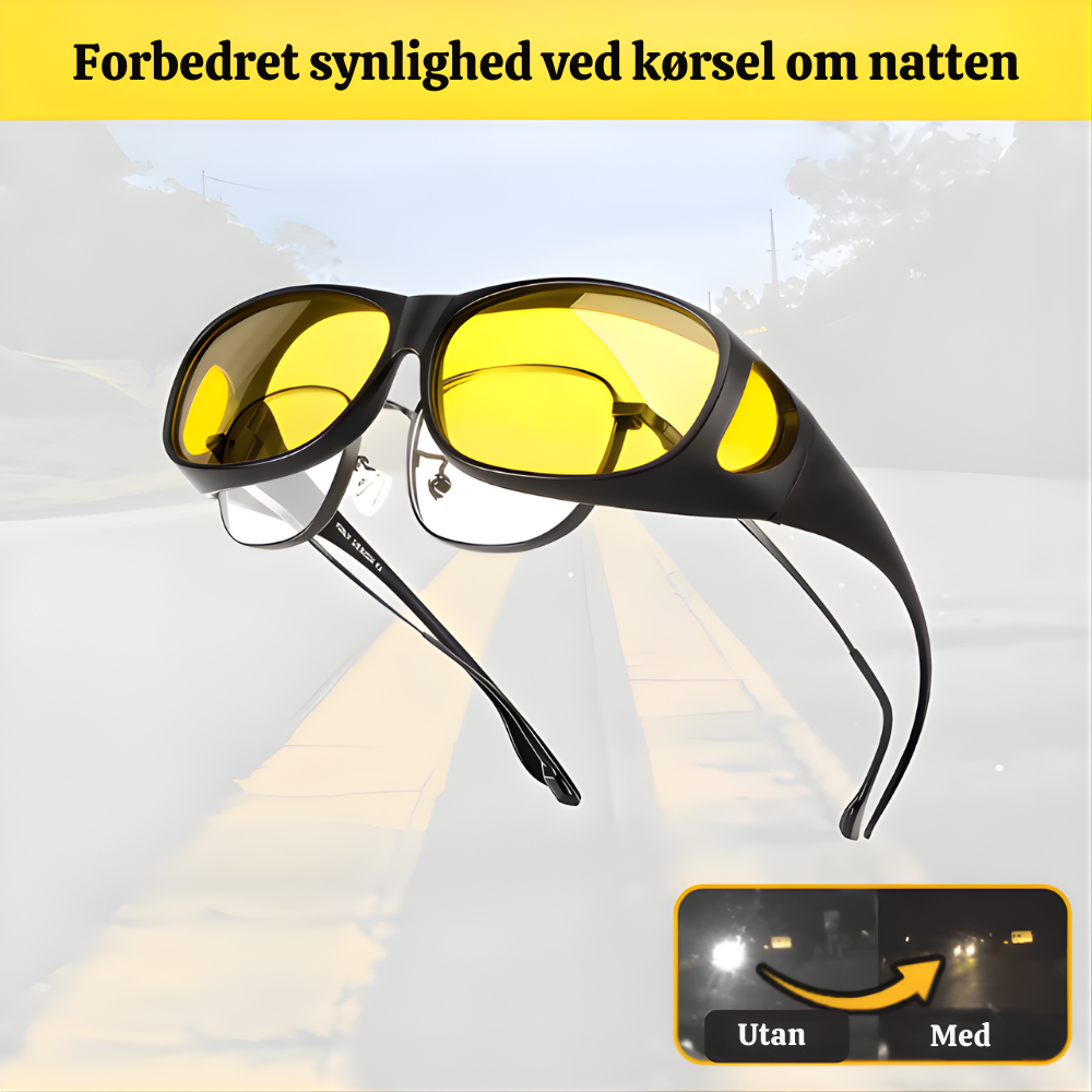 NoctiView™ – Forbedrede Anti-Blændings Natkørebriller