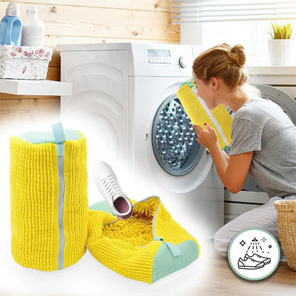 Washova™ | Mikrofiber vaskepose til sko – beskyttende skopose til vaskemaskine