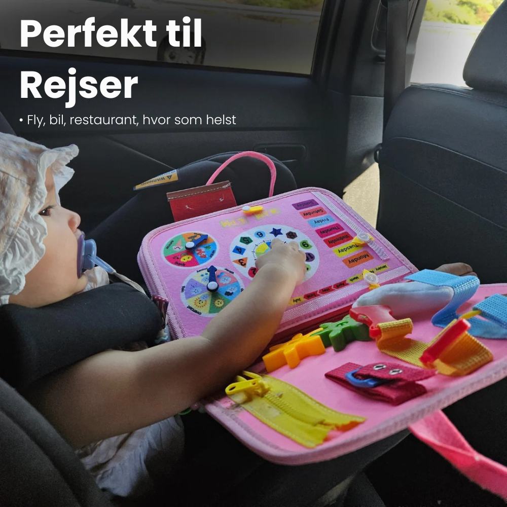 KidsBusyBoard™ | Skærmfri læringsbog der udvikler dit barns fantasi og motorik