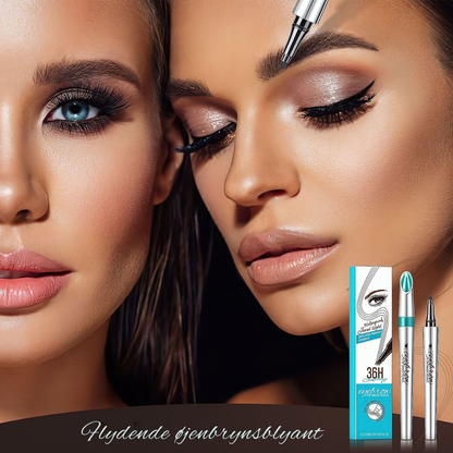 BrynDefinér | 3D Vandtæt mikroblading øjenbrynspenna 4 gaffelspids tatueringspenna (Pakke med 2)