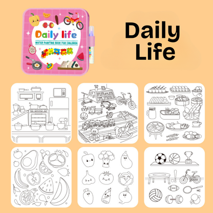 WaterPinting™ Mess-Free Reusable Water Coloring Book