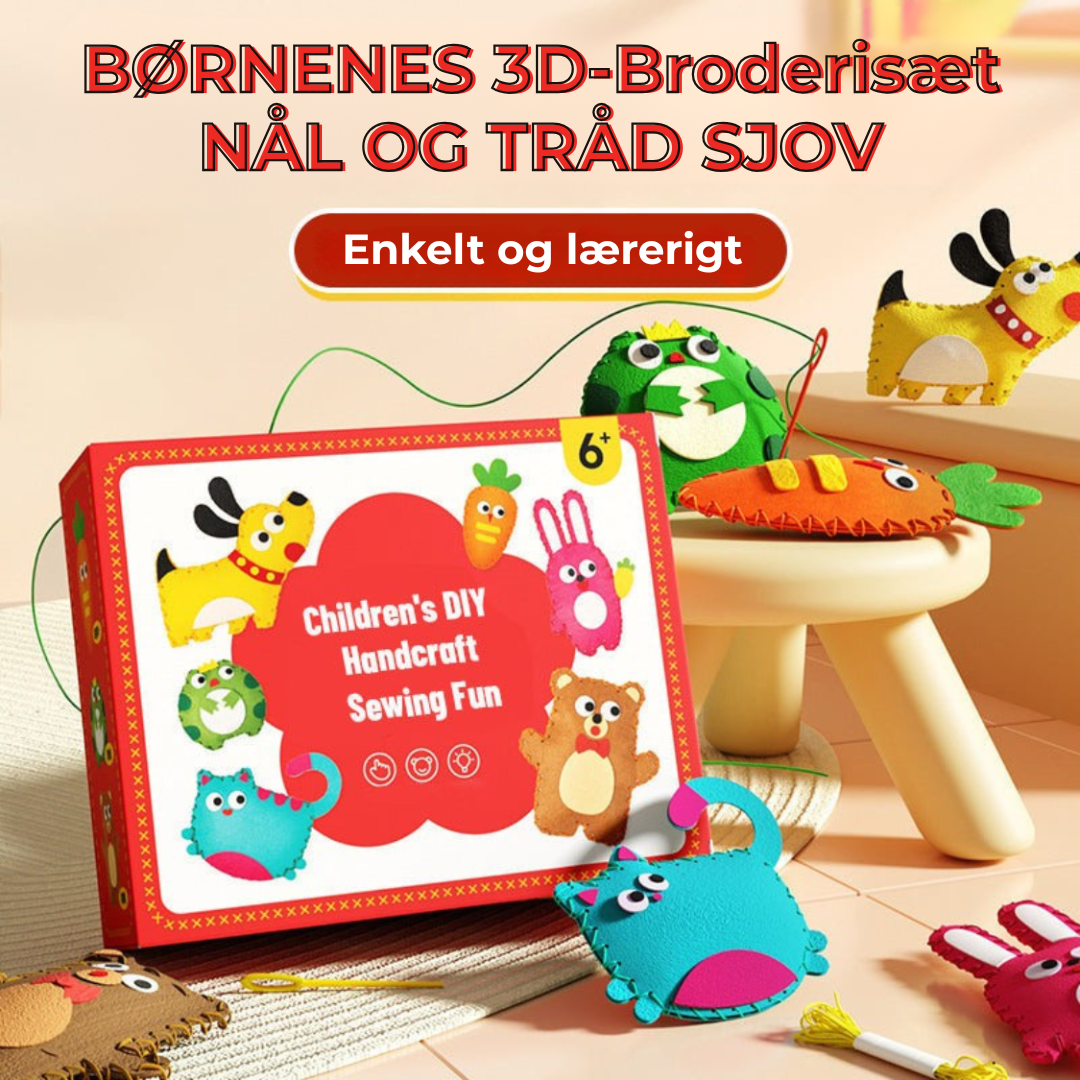 TrådTæmmer™ - 3D-broderi-sæt til håndarbejde!