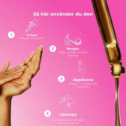 Flawless Hårfjerningsolie – Naturligt glat hud uden barberblad