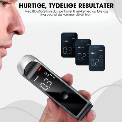 BlowSafe™ – Bærbar Alkoholtester – Hurtige og Præcise Resultater