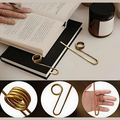 GlideHolder® BookHolder: Sikker Greb Komfortabel Bogmærke Og Bogholder