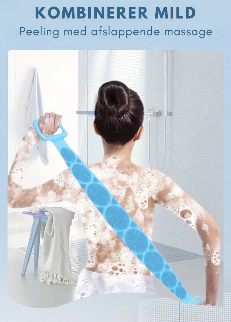 SilkySkrub | Silikone Badebælte Skrubbebørste