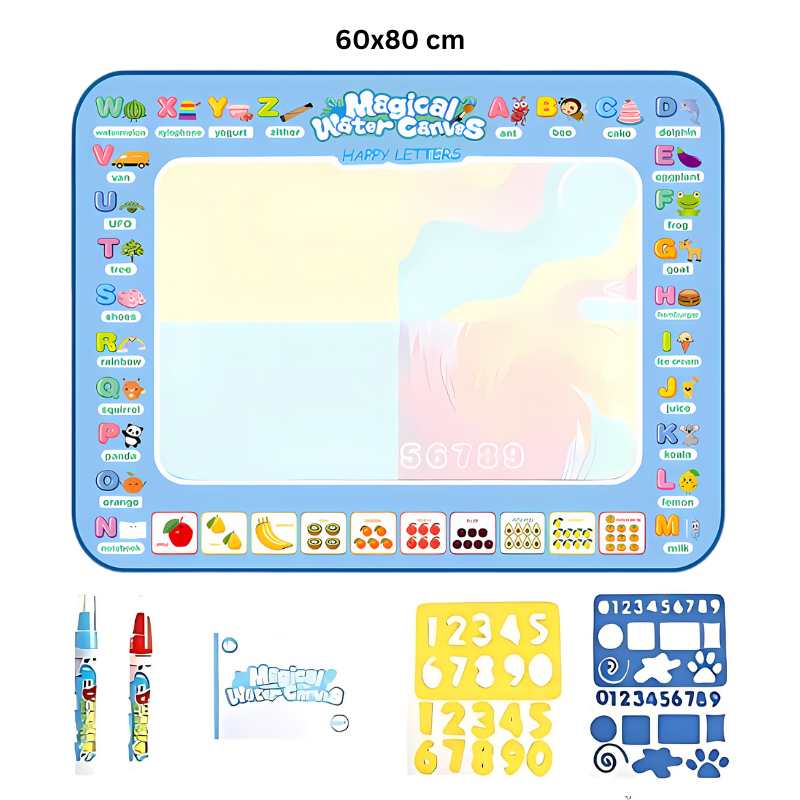 Kletshuts™ KidsWaterCanvas: Genanvendeligt Vanddoodle Lærredssæt Til Børn