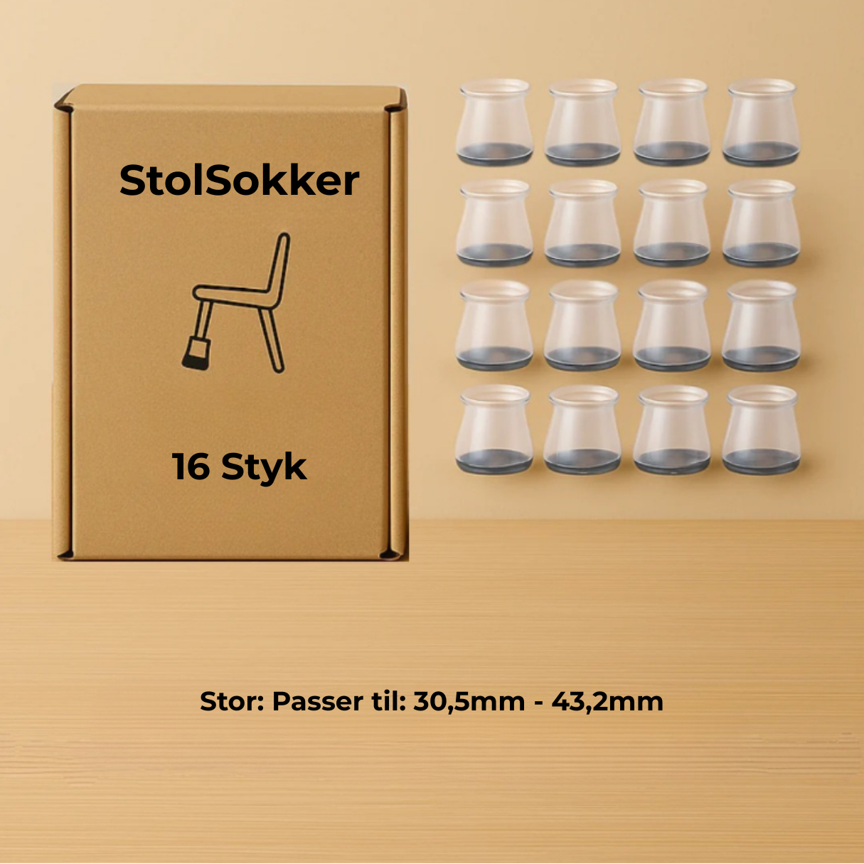 StolSokker™ - Den bedste lydisolerende beskyttelse til dit gulv!