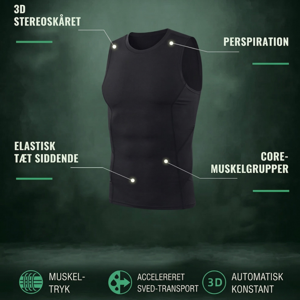 Welfit™™ – Herre Kompressionsvest til Holdningsstøtte