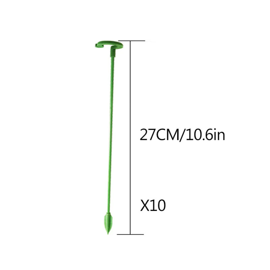 FloraShield - 10 stk. Holdbare Plante Støttebeslag