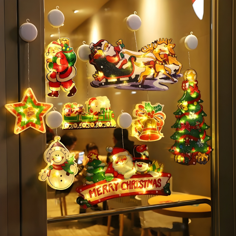 ⭐ JuliBright™™ – Festlige Oplyste Julevindueslys