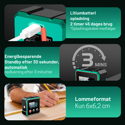 🎯 LaserPrecision™ – Professionel præcision – lige ved hånden