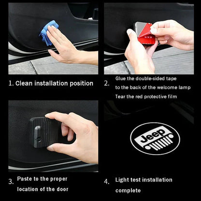 Ledsen™ Vehicle Entry Light 1+1 GRATIS: Smart Laser Velkommen Lys Bil Dør Tilbehør