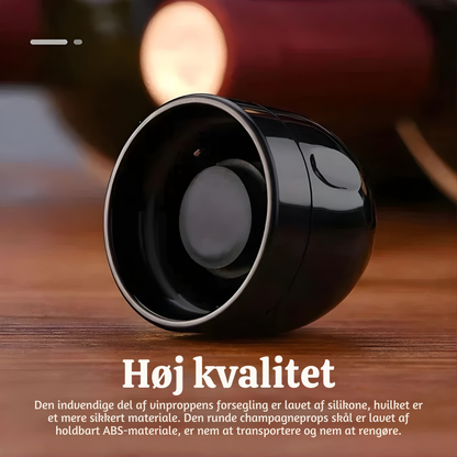VinoKlar™™ – Roterende Lufttæt Forsegler til Vin- & Drikkeflasker