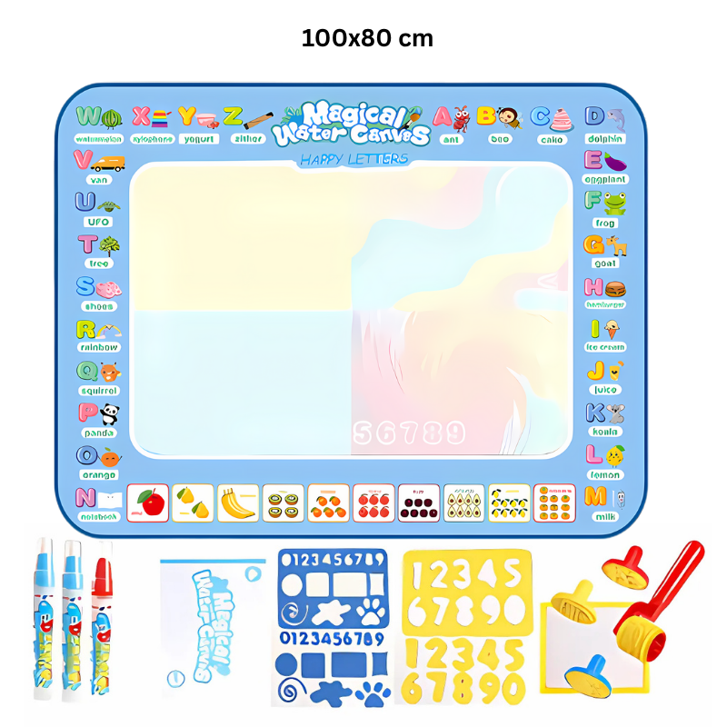 Kletshuts™ KidsWaterCanvas: Genanvendeligt Vanddoodle Lærredssæt Til Børn