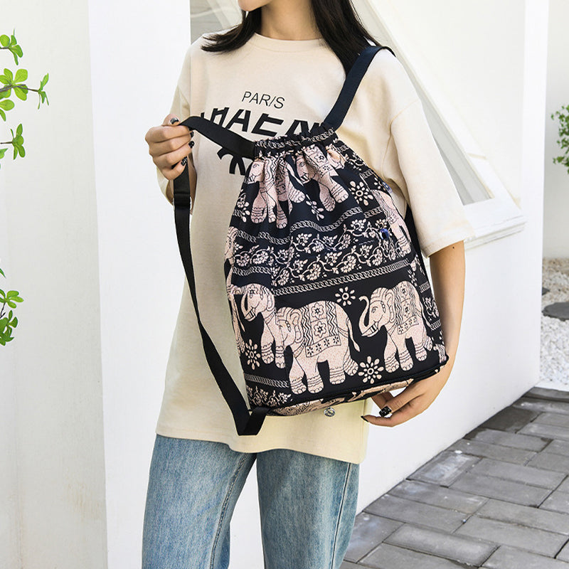 Icone™ FoldableBackpack - Stor Vandtæt Foldbar Rygsæk med Snørelukning