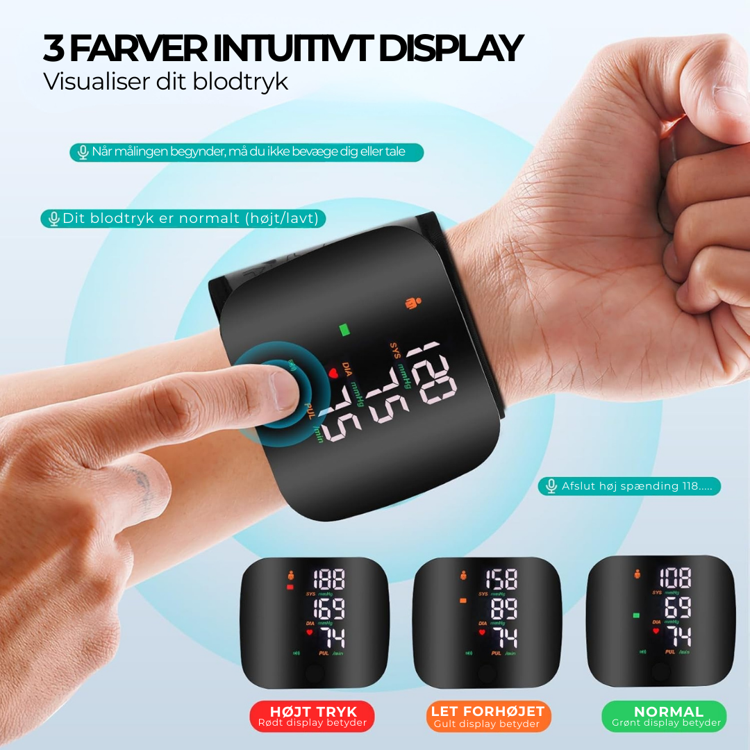 PulsBånd™ - Hold dit blodtryk under kontrol!