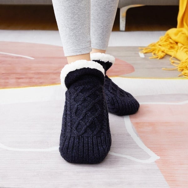 Happy™ ThermalSocks – Termiske hjemmesokker med skridsikker bund