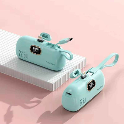 MiniTravelCharger - Moderne Stilfuld Bærbar Dobbelt Port Mini Magt Bank