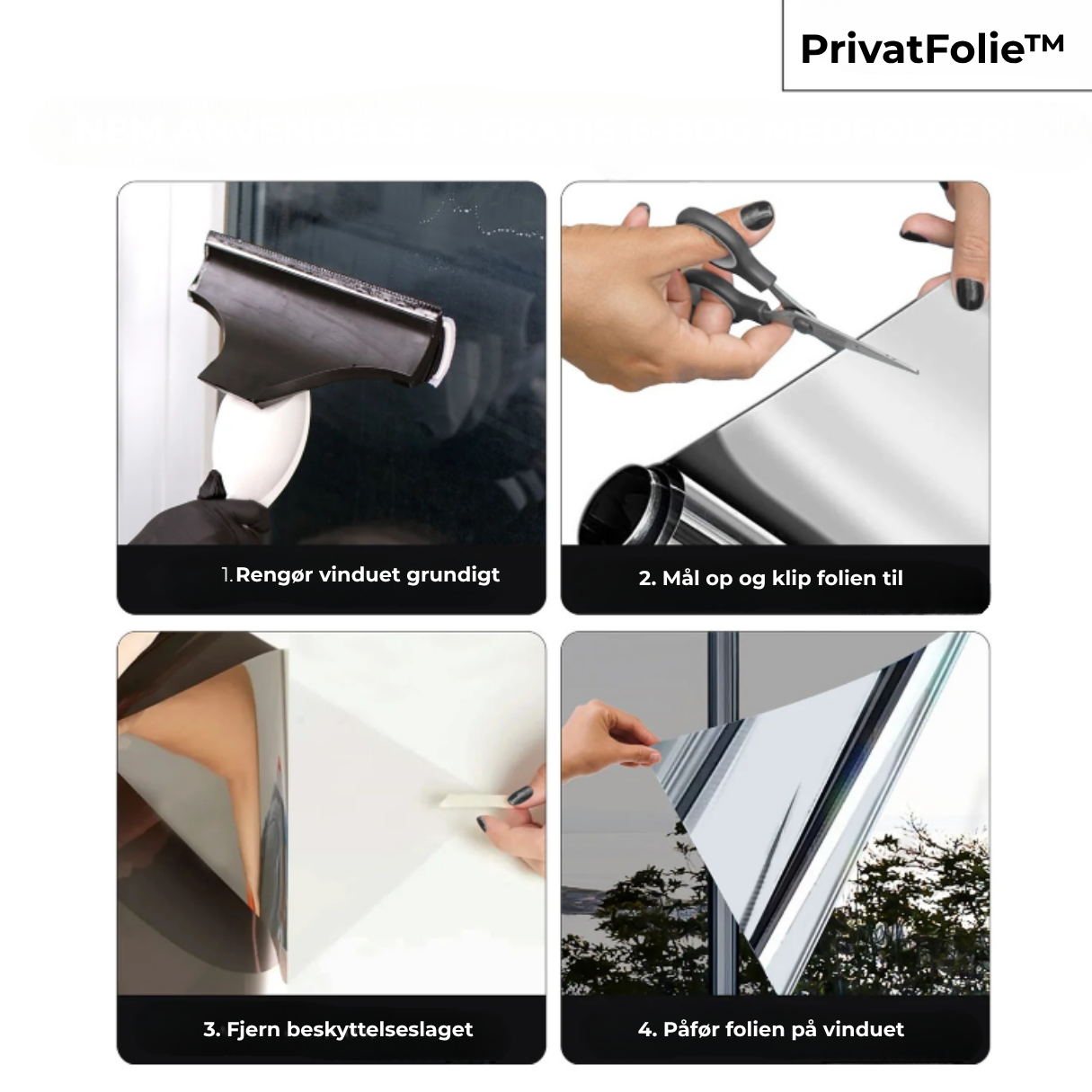 PrivatFolie™ - UV-beskyttende privatlivsfilm!