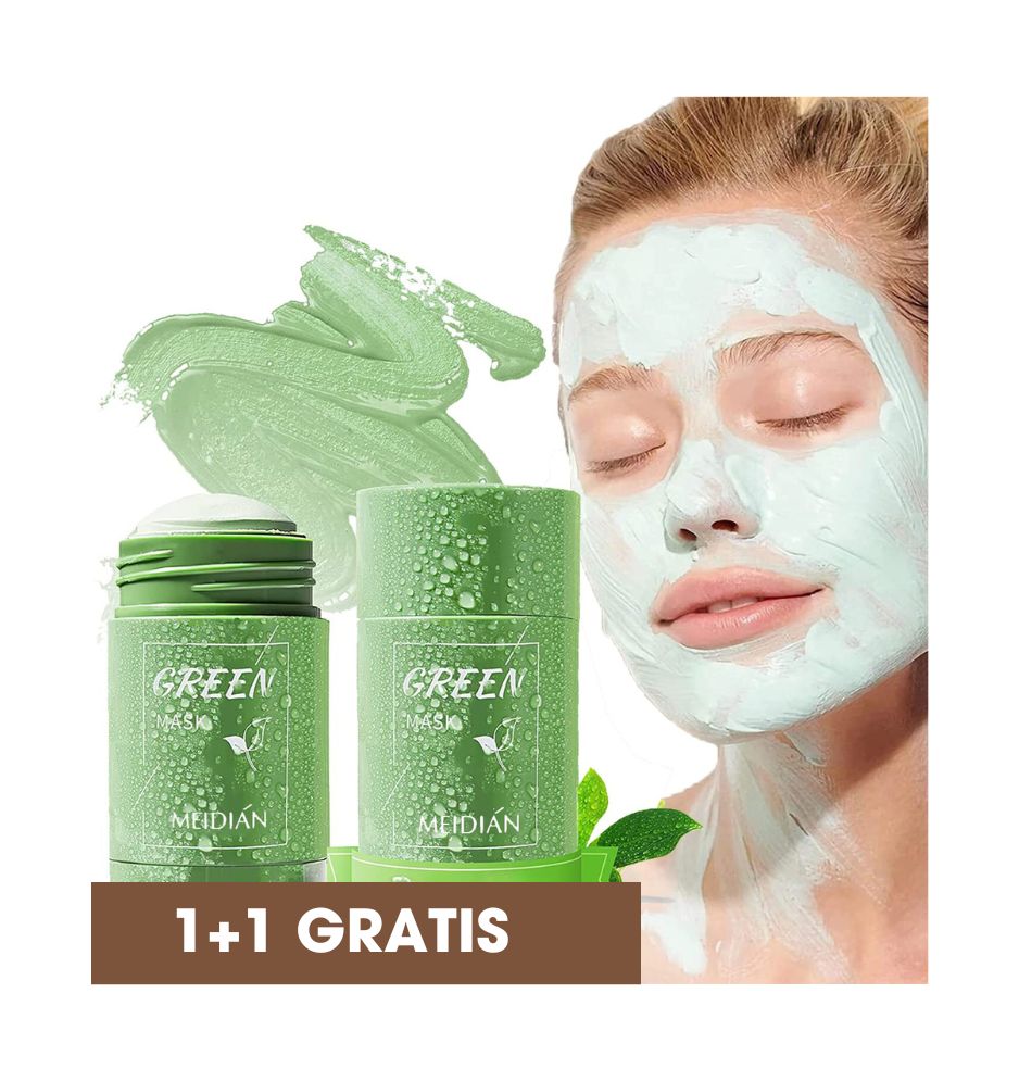 TeaMask® - Dybderensende maske med grøn te - 1+1 GRATIS